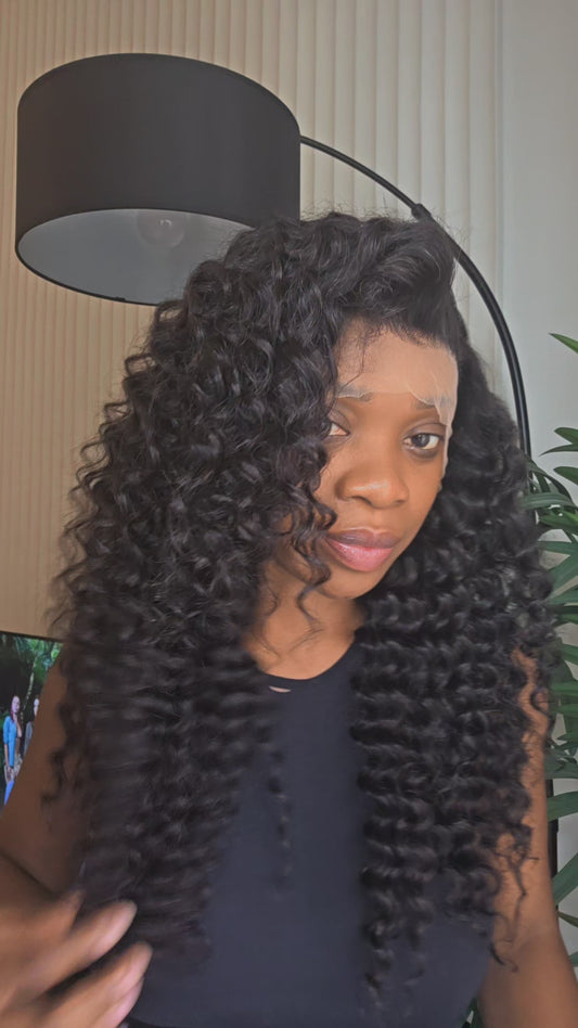 Affordable deep wave wig