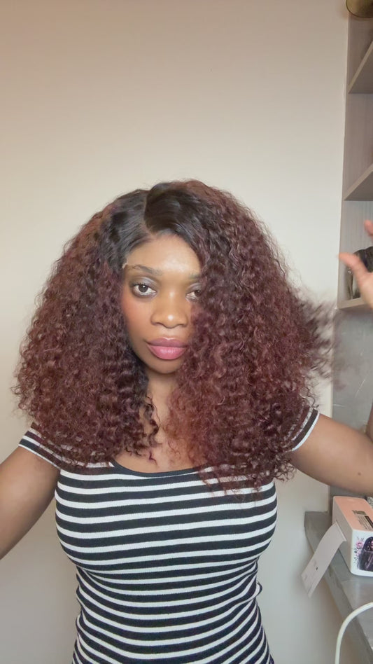 Voux curly 5x5 hd wig