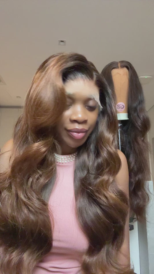 Mocha mix 13x4 hd lace wig