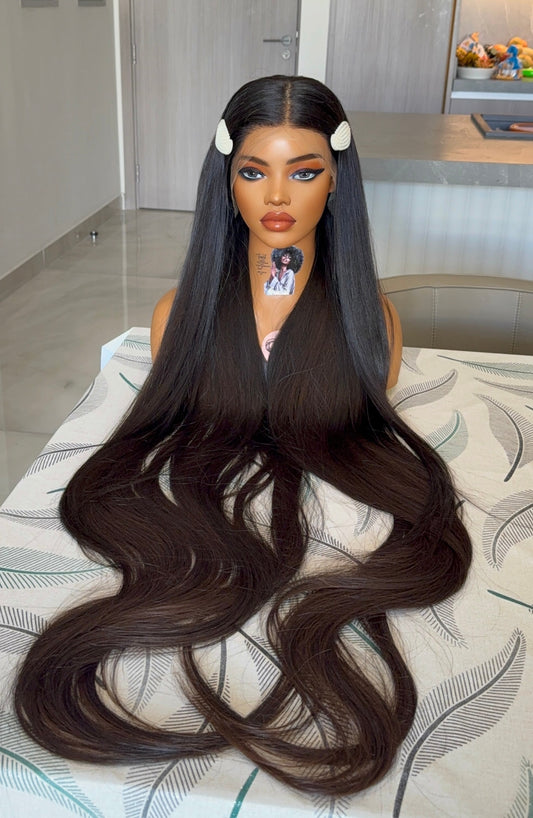 Rawhair donor 13x4 hd wig 50 inches