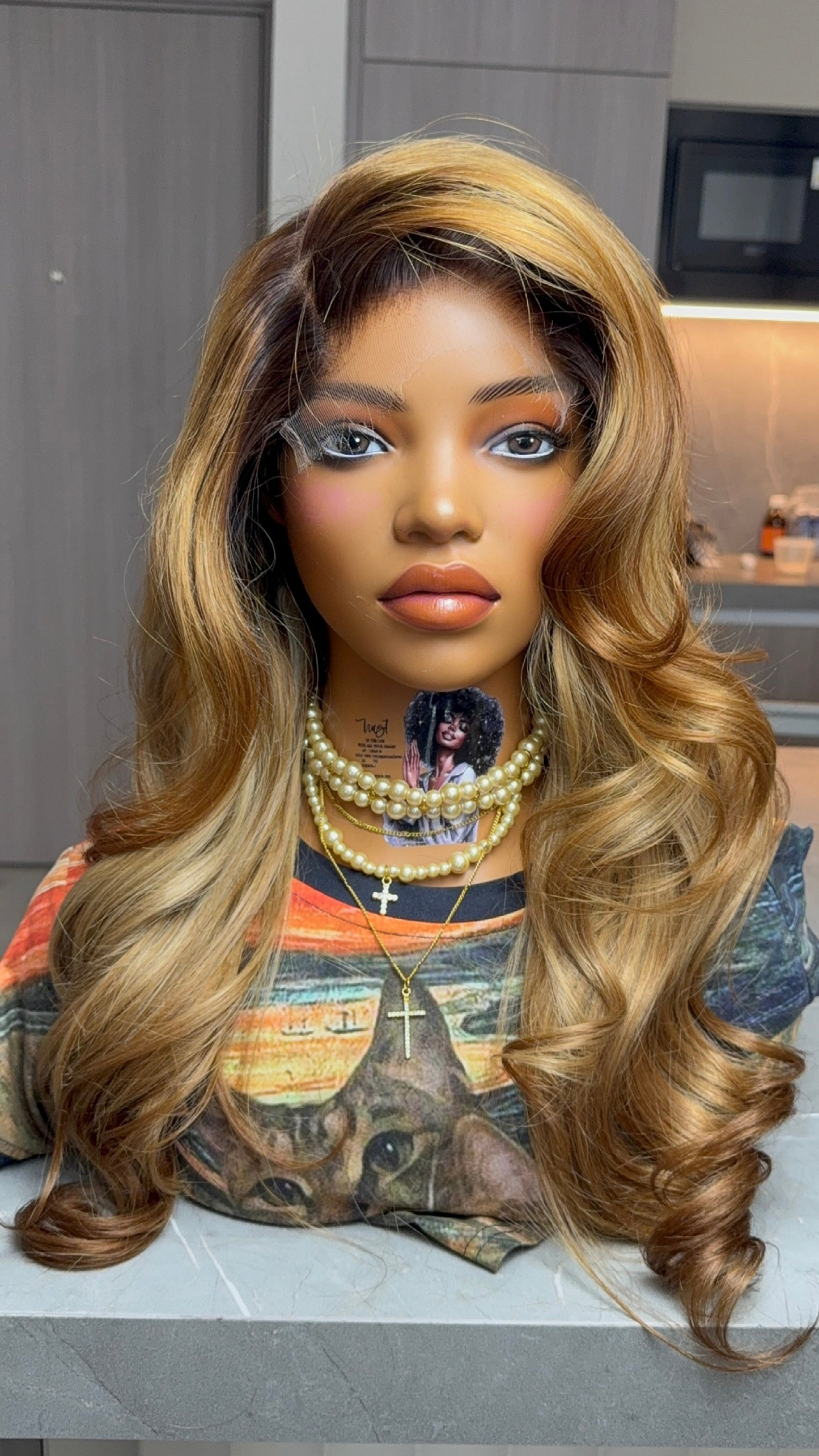 Raw mink 6x6 wig