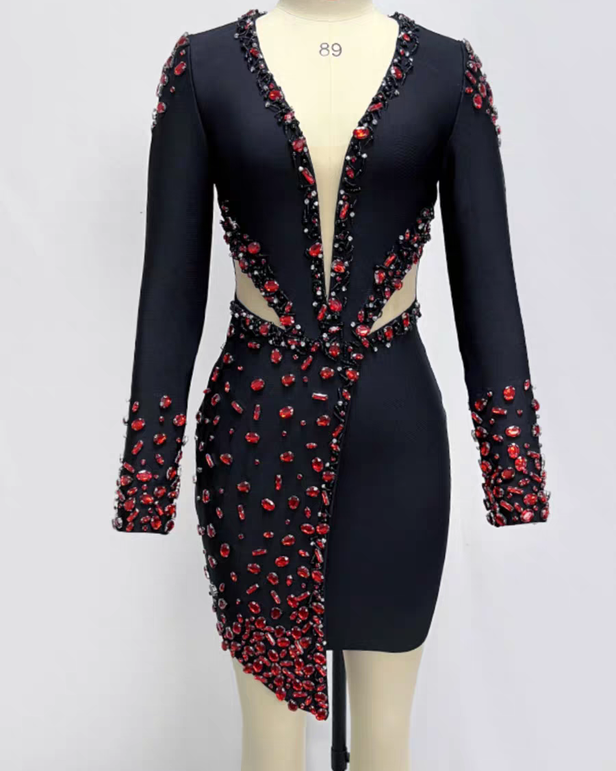 bandage dress long sleeve