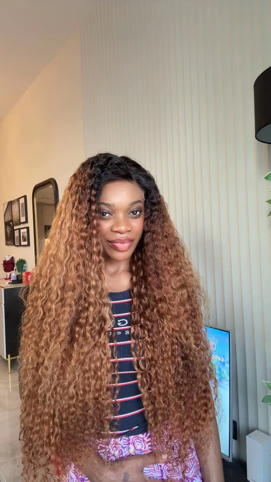 Burmese curly wig